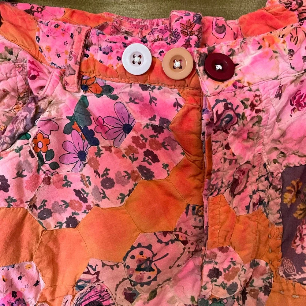 Magnolia Pearl Pink and Orange Ankle Cropped Pants - Picture 7 of 15